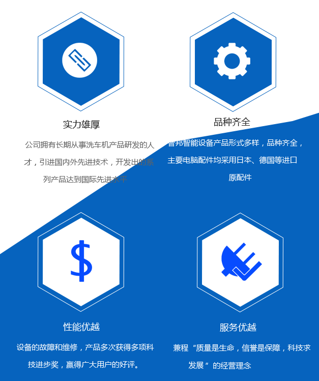 公司擁有長(zhǎng)期從事洗車(chē)機(jī)產(chǎn)品研發(fā)的人才，引進(jìn)國(guó)內(nèi)外先進(jìn)技術(shù)，開(kāi)發(fā)出的系列產(chǎn)品達(dá)到國(guó)際先進(jìn)水平